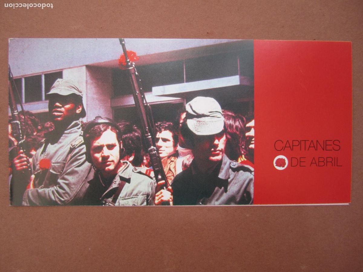 Folhetos de m&atilde;o de filmes antigos de cinema: capitanes de abril INVITACION FOLLETO MANO ORIGINAL - maria de medeiros joaquim de almeida