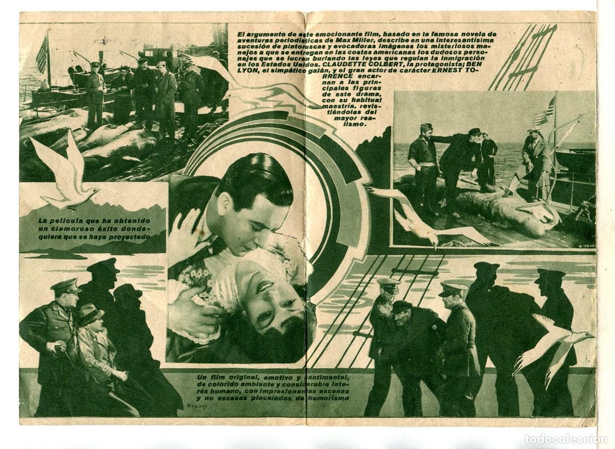 Cine: A LA SOMBRA DE LOS MUELLES, con Claudette Colbert. - Foto 2