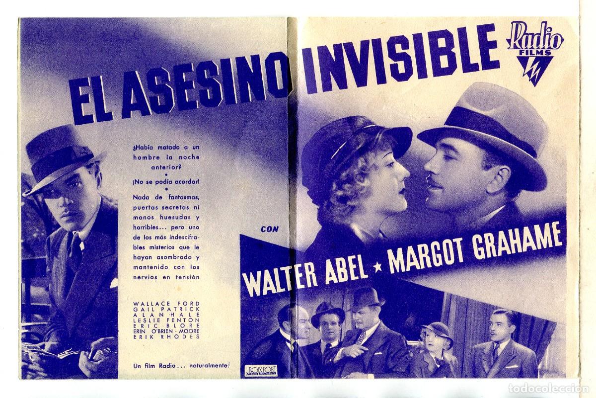 Cine: EL ASESINO INVISIBLE, con Wallace Ford. - Foto 1