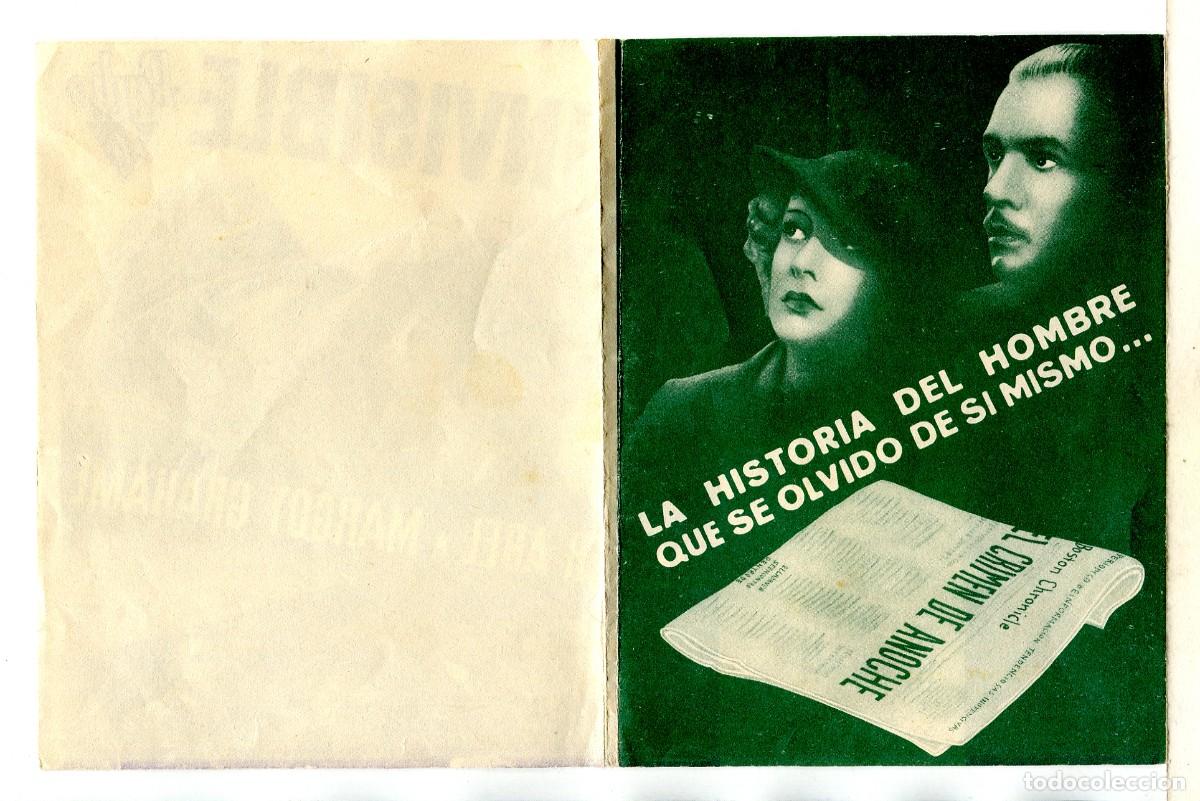 Cine: EL ASESINO INVISIBLE, con Wallace Ford. - Foto 2
