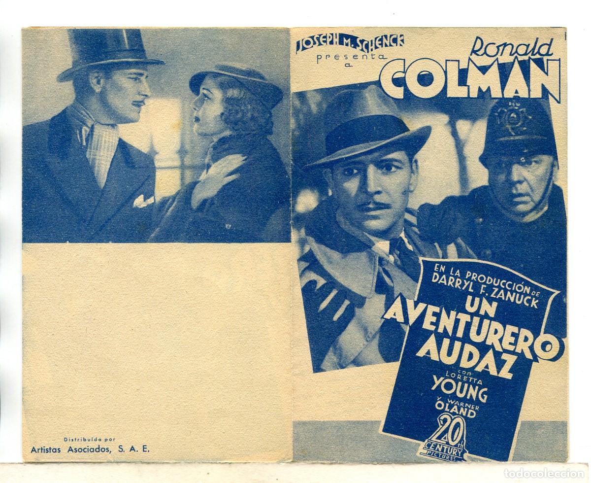 Cine: UN AVENTURERO AUDAD, con Ronald Colman. - Foto 1