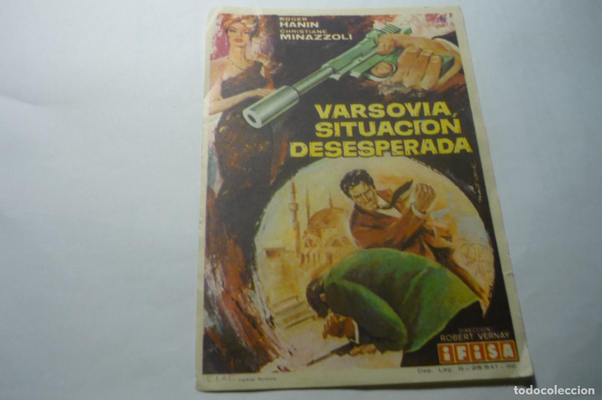 Cine: PROGRAMA VARSOVIA SITUACION DESESPERADA ROGER HANIN - Foto 1