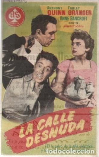 Cine: PROGRAMA DE CINE: LA CALLE DESNUDA PC-10201 - Foto 1