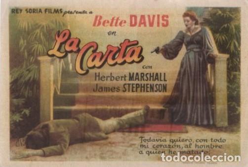 Cine: PROGRAMA DE CINE: LA CARTA PC-10206 - Foto 1