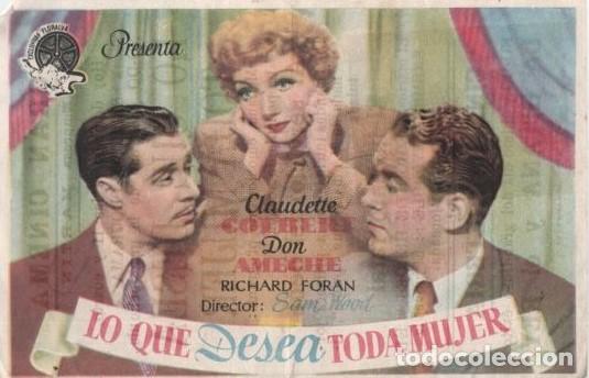 Cine: PROGRAMA DE CINE: LO QUE DESEA TODA MUJER PC-10210 - Foto 1