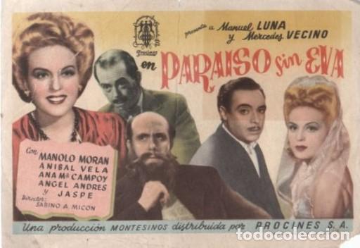 Cine: PROGRAMA DE CINE: PARAISO SIN EVA PC-10215 - Foto 1