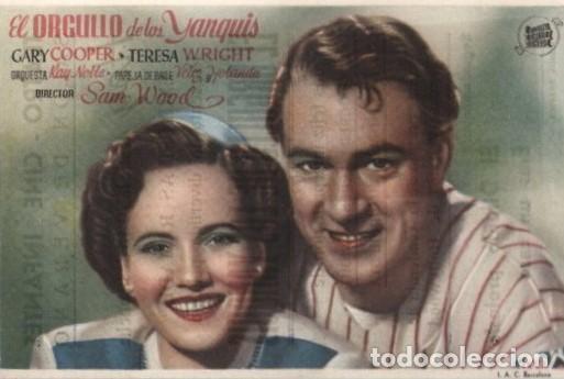 Cine: PROGRAMA DE CINE: EL ORGULLO DE LOS YANQUIS PC-10229 - Foto 1
