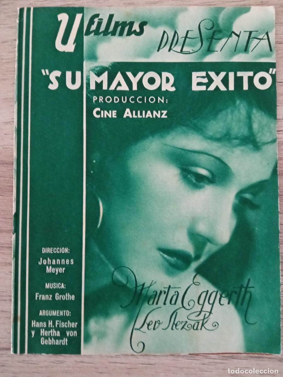 Cine: SU MAYOR EXITO, MARTA EGGERTH - Foto 1