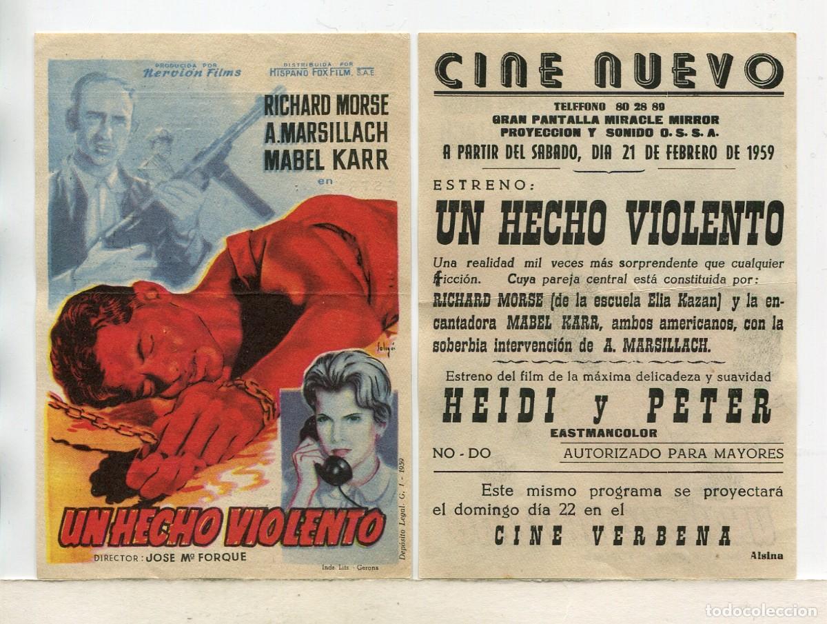 Cine: UN HECHO VIOLENTO, con Adolfo Marsillach. - Foto 1