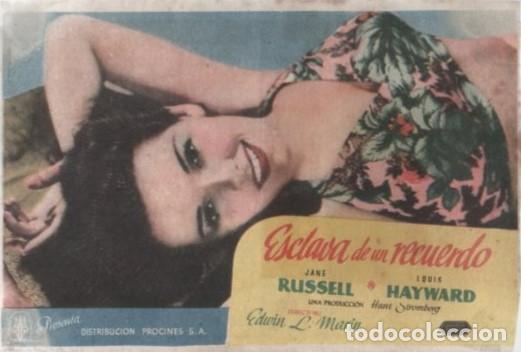 Cine: PROGRAMA DE CINE: ESCLAVA DE UN RECUERDO PC-10276 - Foto 1