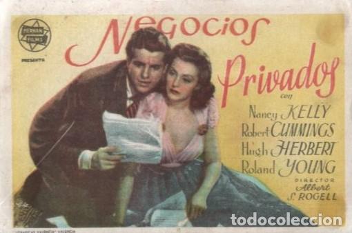 Cine: PROGRAMA DE CINE: NEGOCIOS PRIVADOS PC-10278 - Foto 1