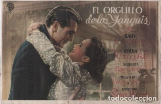 Cine: PROGRAMA DE CINE: EL ORGULLO DE LOS YANQUIS PC-10280 - Foto 1