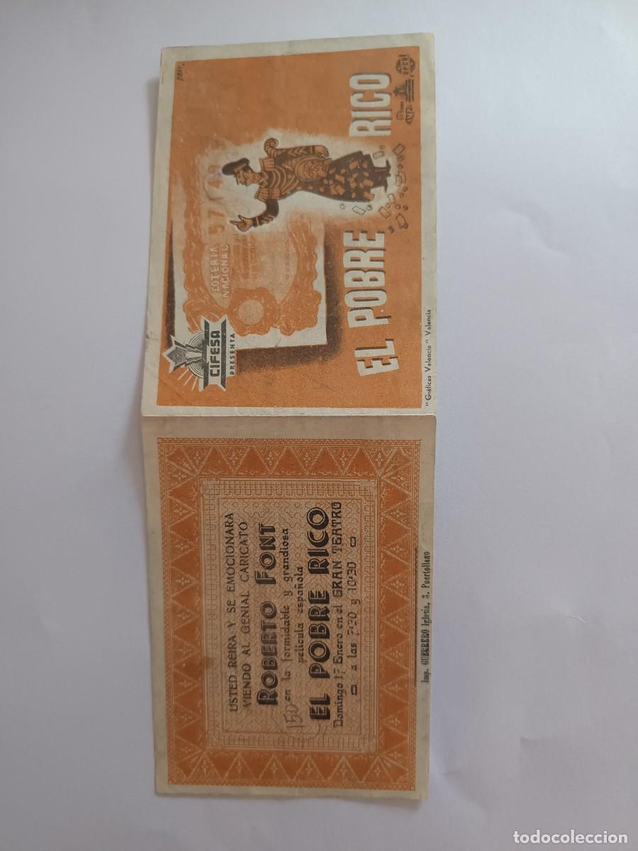 Cine: PROGRAMA DE CINE EL POBRE RICO - Foto 1