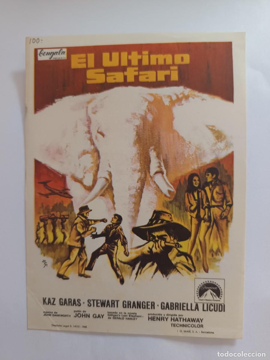 Cine: PROGRAMA DE CINE EL ULTIMO SAFARI - Foto 1