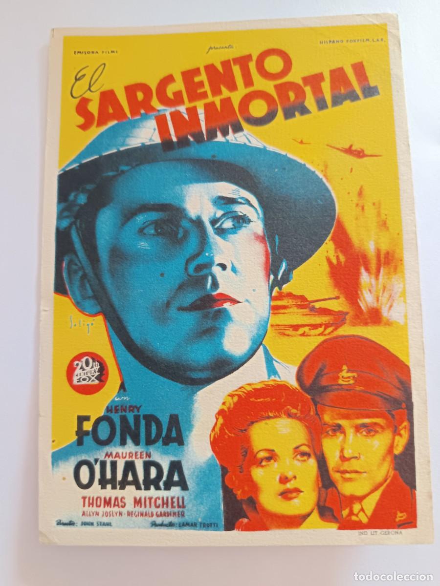 Cine: PROGRAMA DE CINE EL SARGENTO INMORTAL - Foto 1
