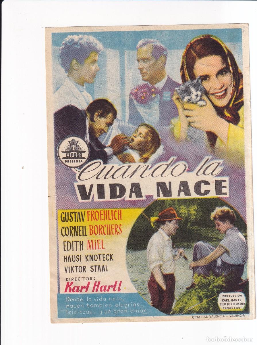 Cine: CUANDO LA VIDA NACE : GUSTAV FROEHLICH - Foto 1