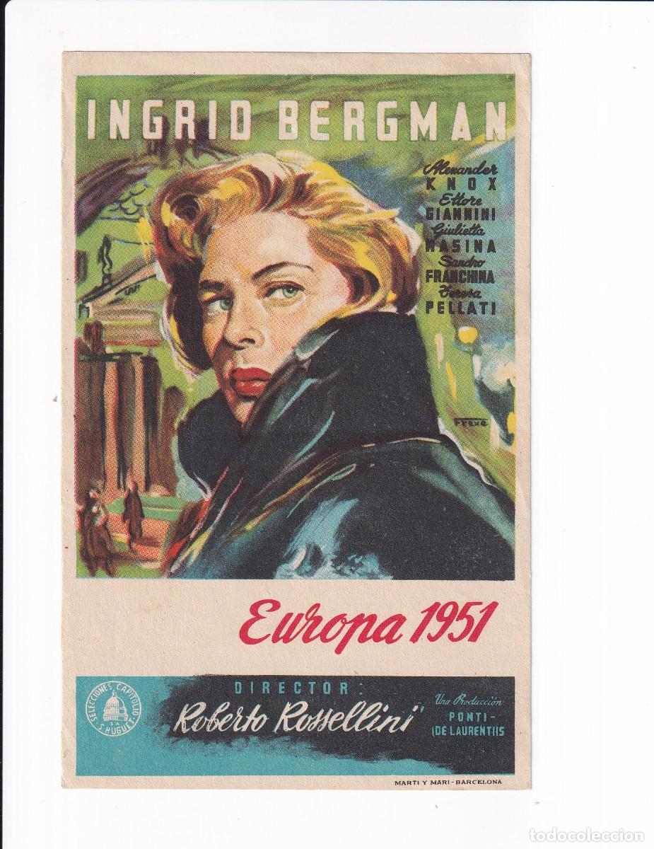Cine: EUROPA 1951 : INGRID BERGMAN - Foto 1