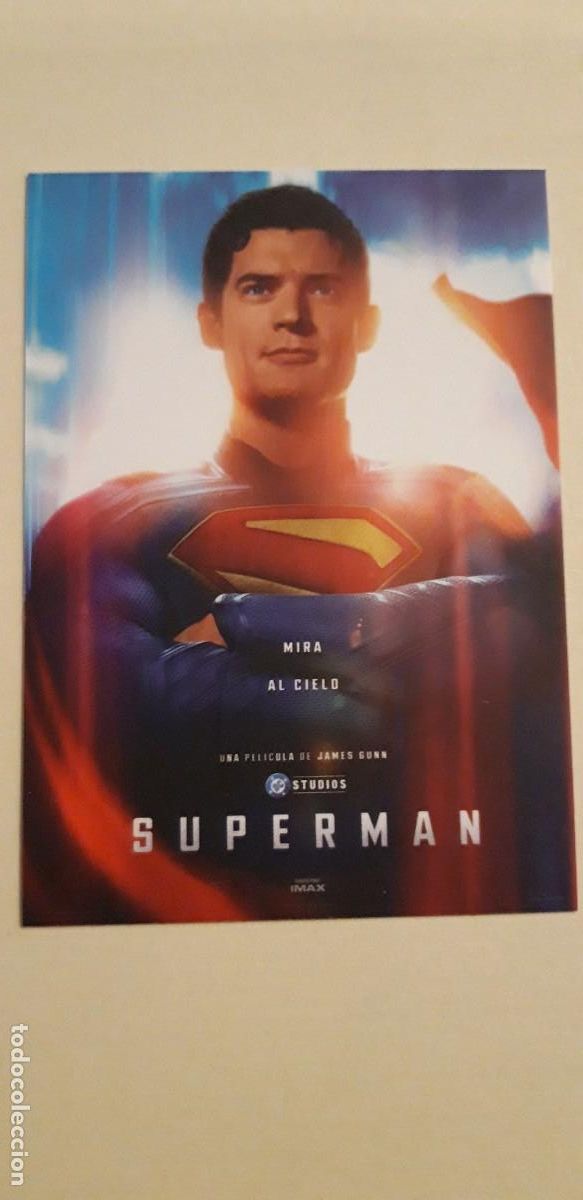 Cine: PROGRAMA DE ** SUPERMAN . MIRA AL CIELO ** .9 X 7 CMS. - Foto 1