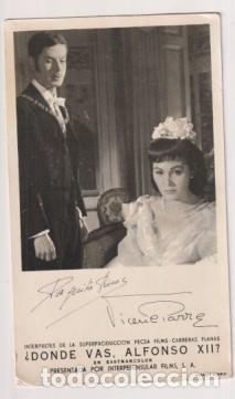Cine: &iquest; DONDE VAS ALFONSO XII ?-PROGRAMA DE CINE-CON AUTOGRAFOS IMPRESOS - Foto 1