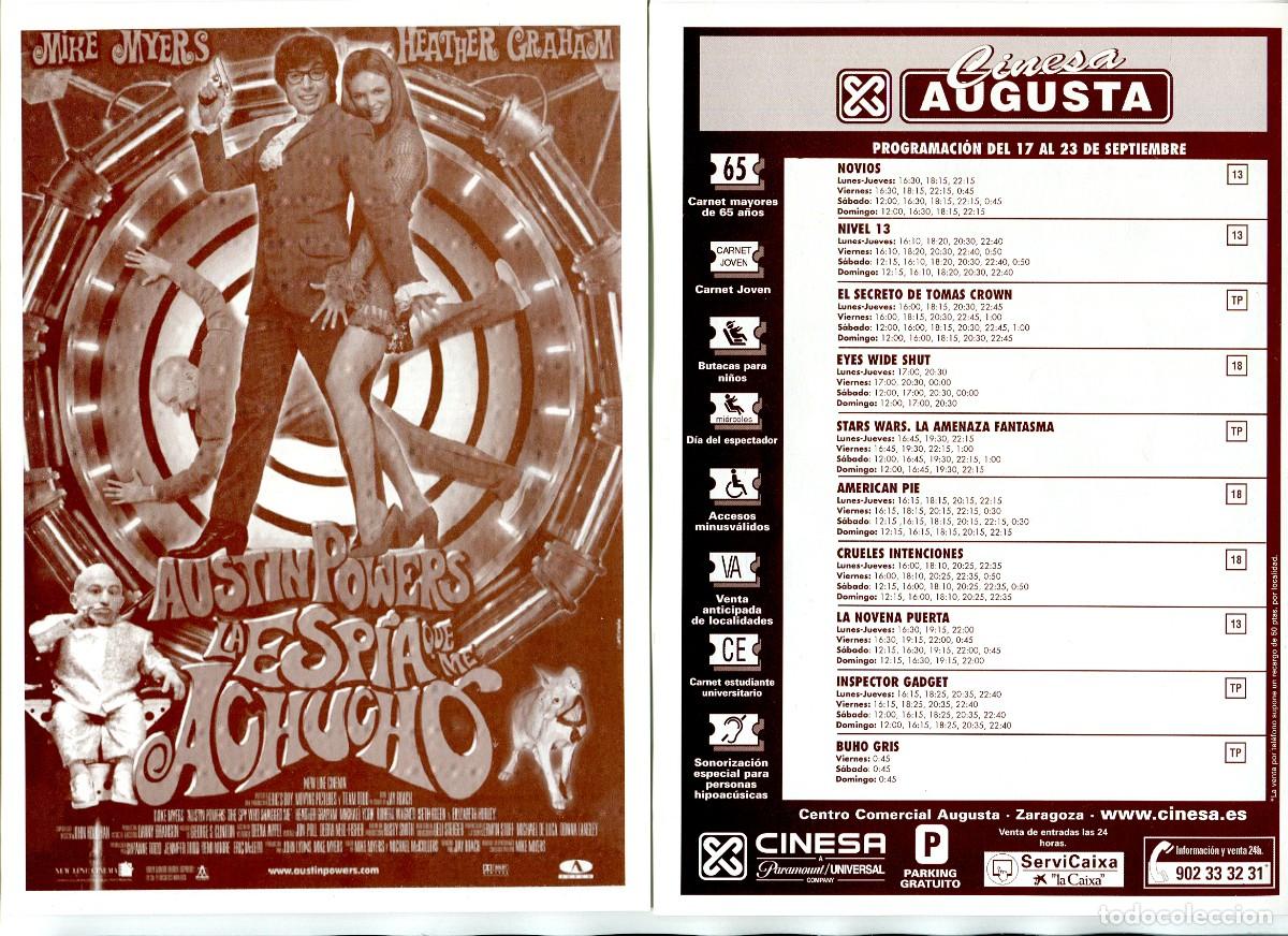 Cine: LA ESPIA QUE ME ACHUCH&Oacute;, con Austin Powers. 15 X 21 cms. CINESA. - Foto 1
