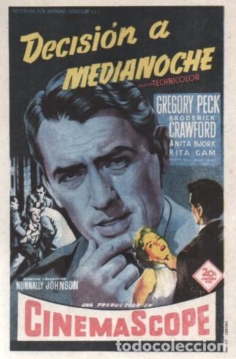 Cine: PROGRAMA DE CINE: DECISI&Oacute;N A MEDIANOCHE PC-10290 - Foto 1