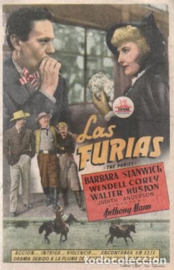 Cine: PROGRAMA DE CINE: LAS FURIAS PC-10295 - Foto 1