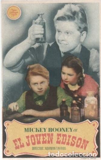 Cine: PROGRAMA DE CINE: EL JOVEN EDISON PC-10322 - Foto 1