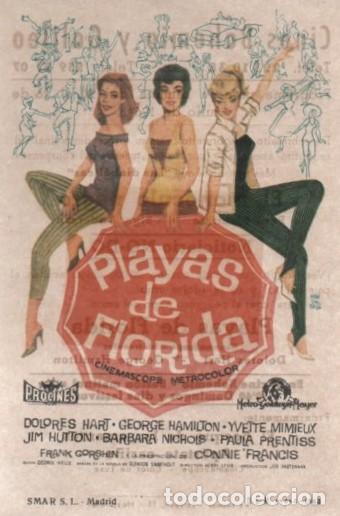 Cine: PROGRAMA DE CINE: PLAYAS DE FLORIDA PC-10326 - Foto 1
