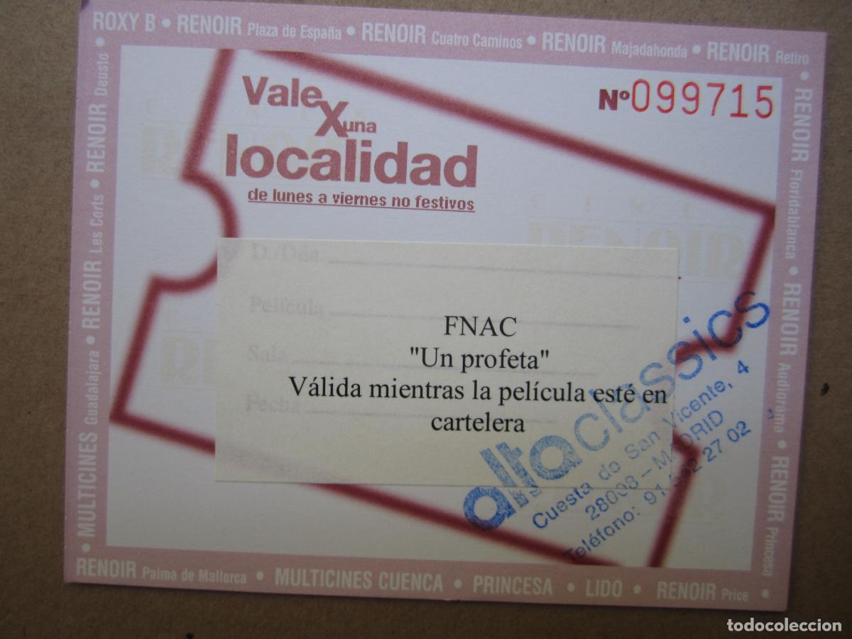 Folhetos de m&atilde;o de filmes antigos de cinema: un profeta - invitacion folleto mano original estreno - jacques audiard - fnac