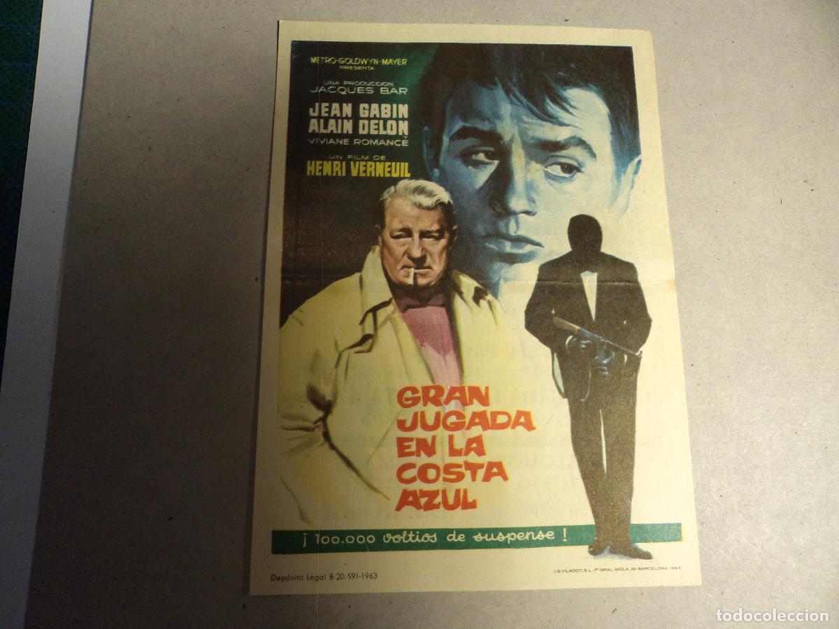 Cine: Gran jugada en la costa azul. Alain Delon. - Foto 1