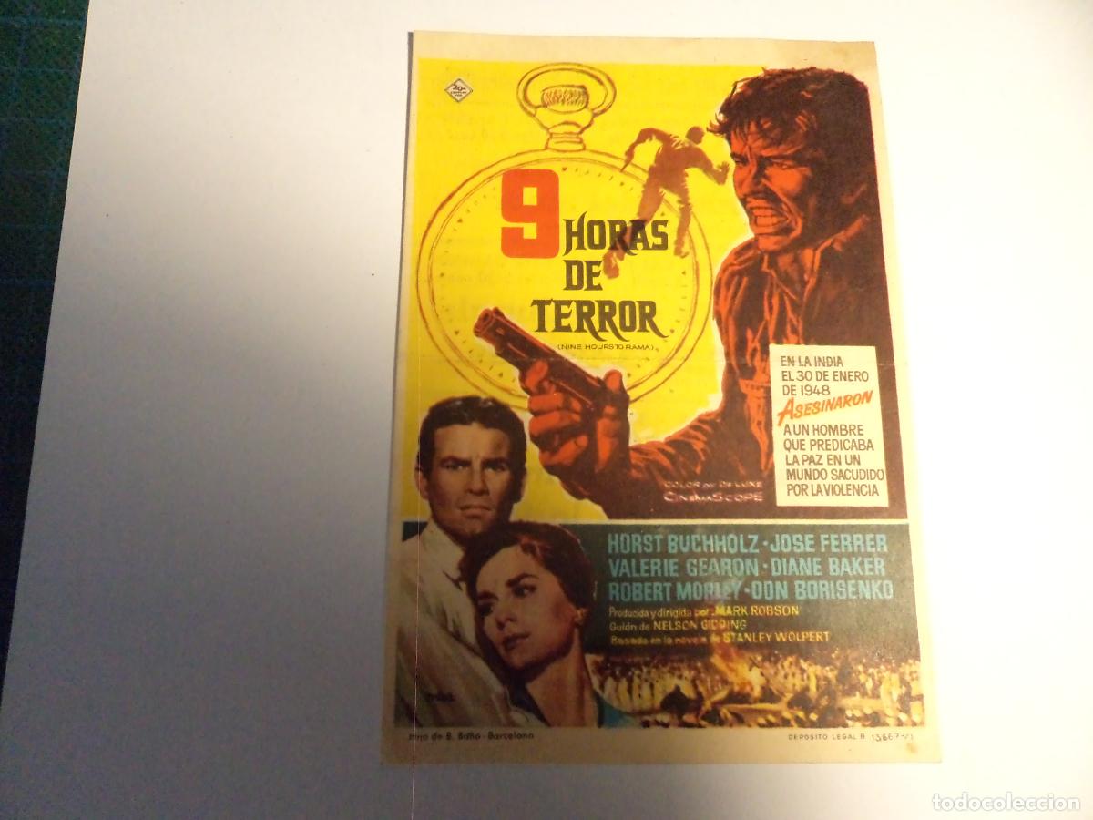 Cine: 9 horas de terror. Programa de mano. - Foto 1