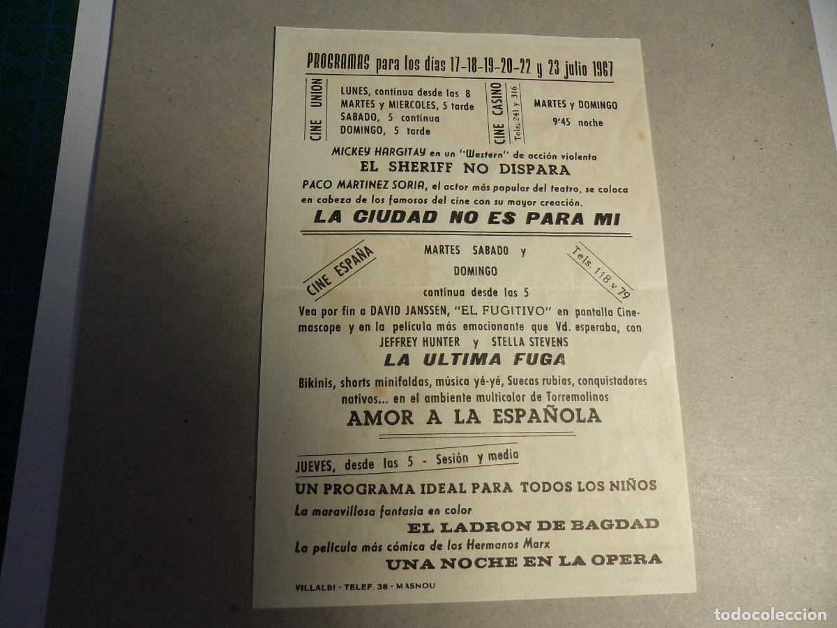 Cine: Amor a la espa&ntilde;ola. Programa de mano. - Foto 2