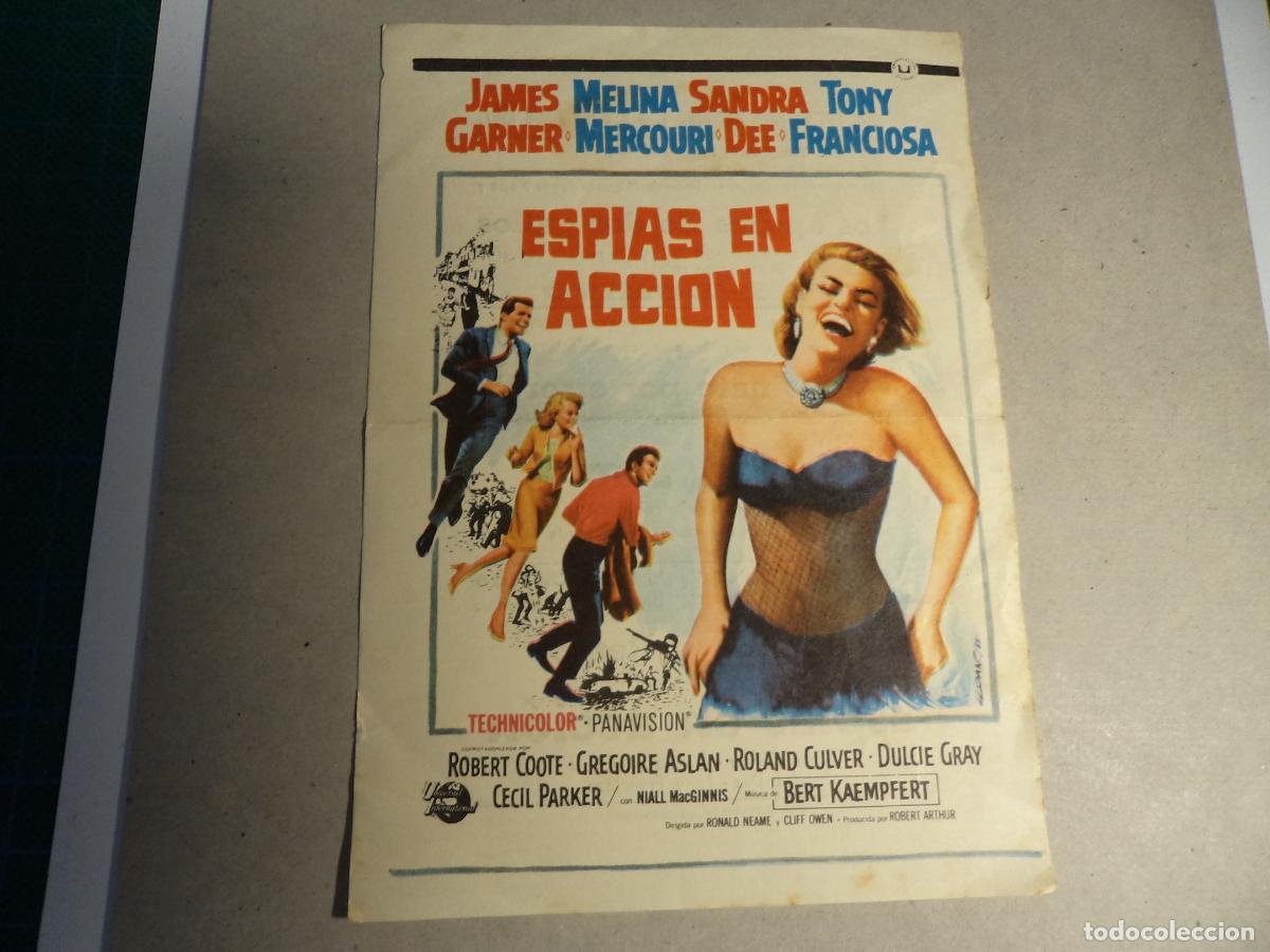 Cine: Espias en accion. Programa de mano. - Foto 1