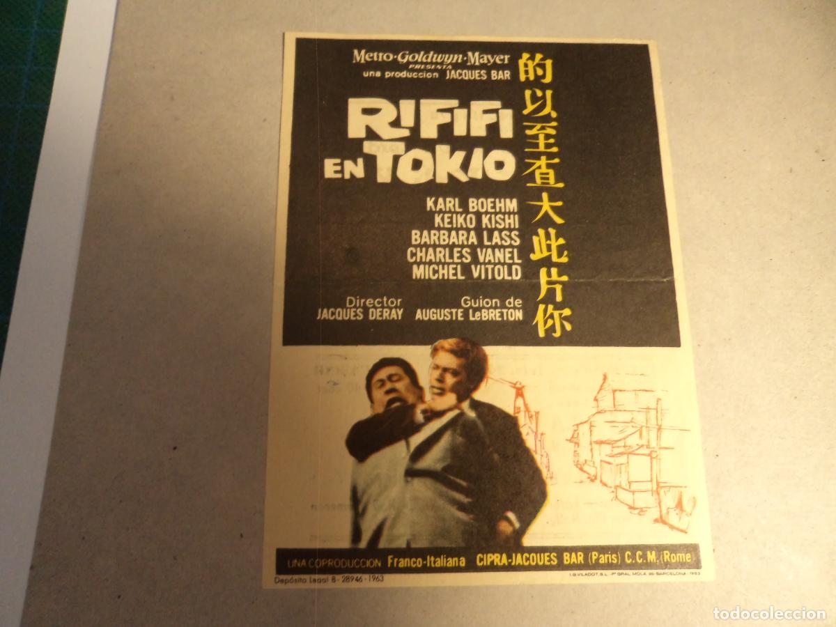 Cine: Rififi en Tokio. Programa de mano. - Foto 1