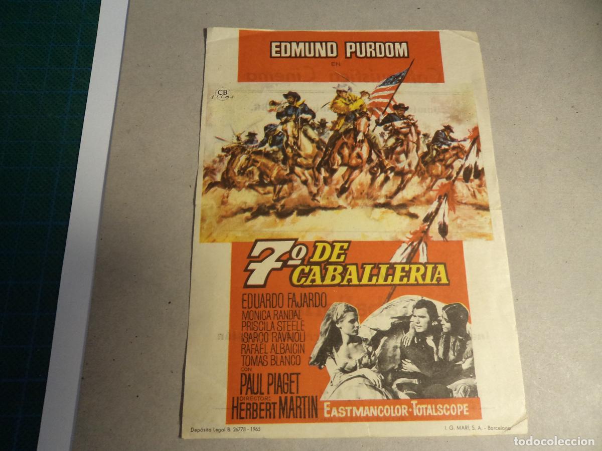 Cine: 7&ordm; de caballeria. Programa de mano. - Foto 1
