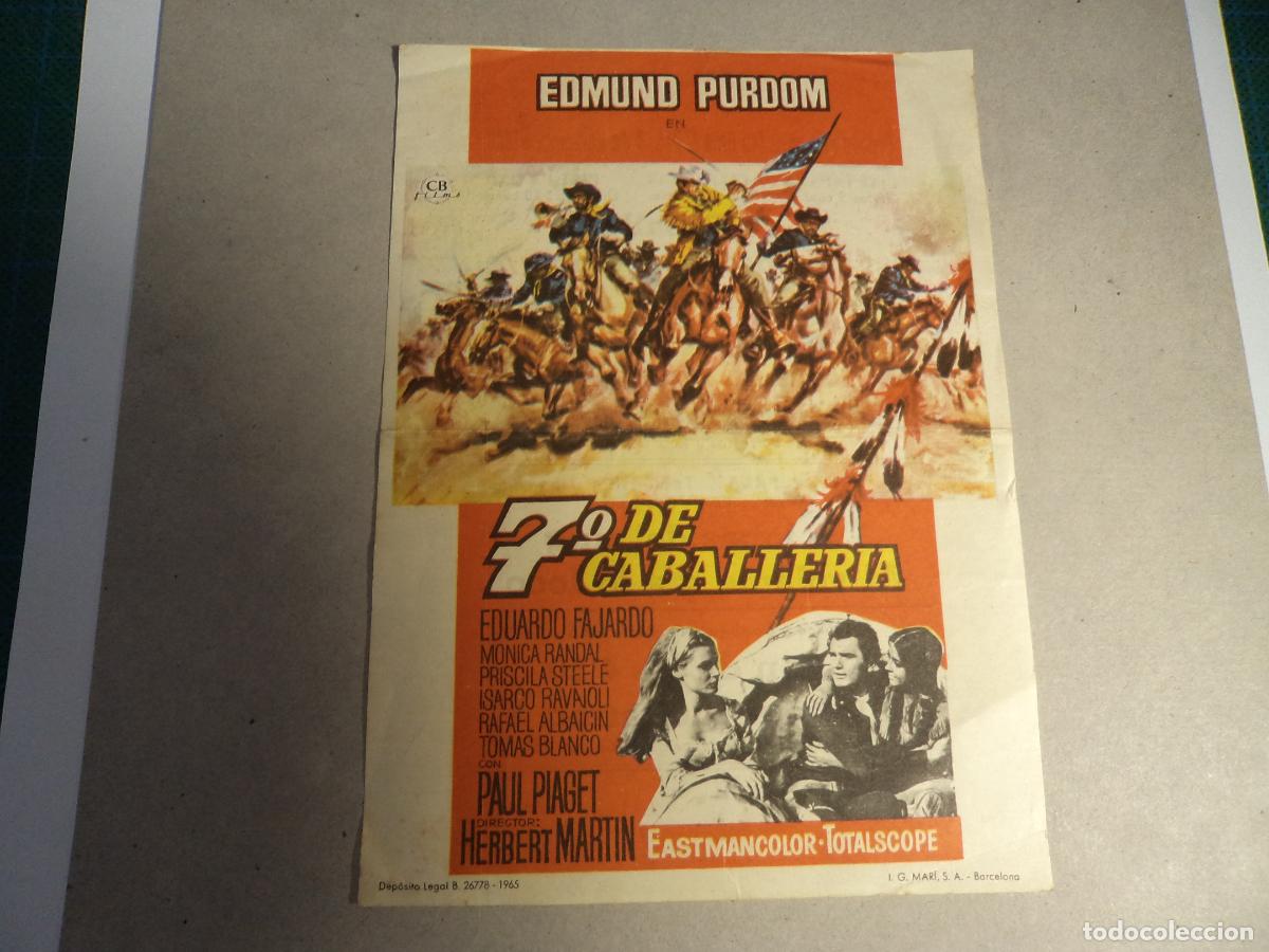 Cine: 7&ordm; de caballeria. Programa de mano. - Foto 1