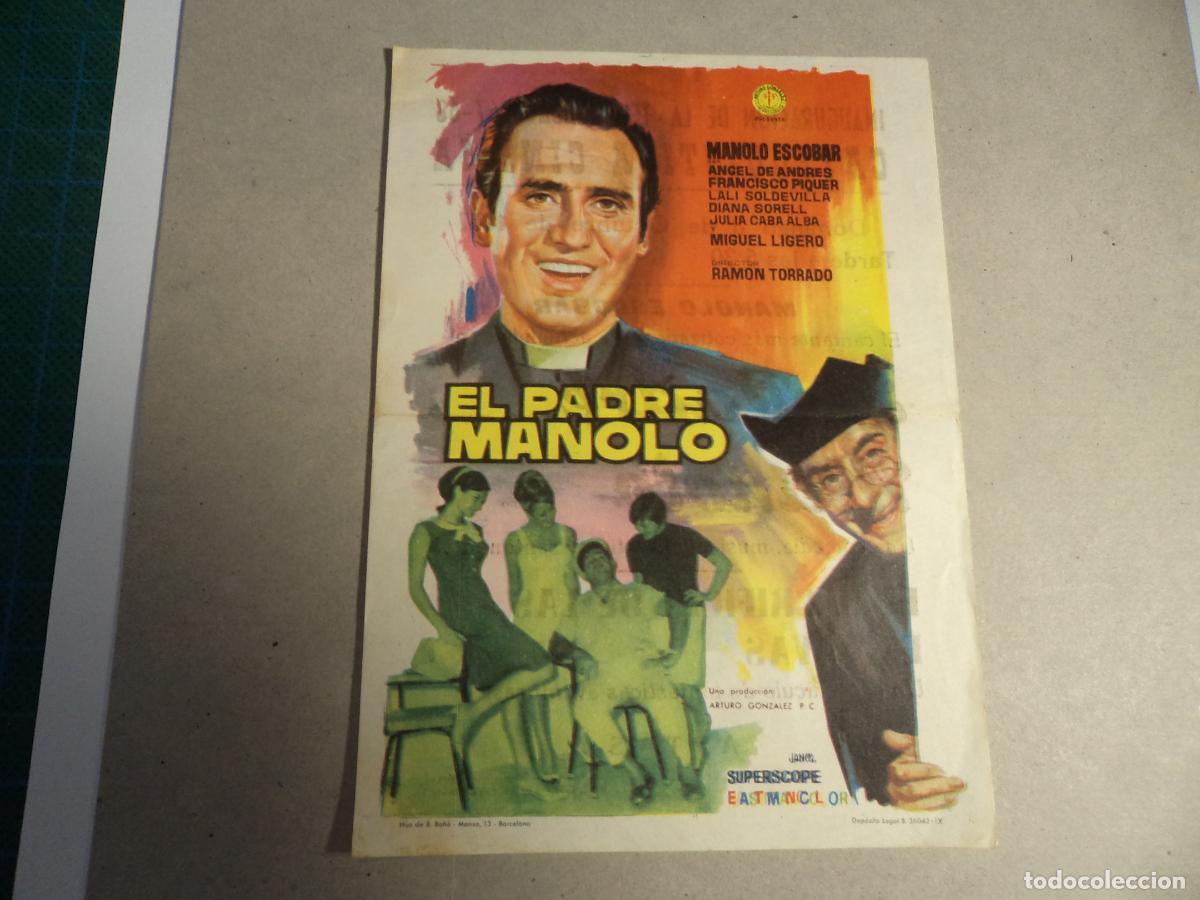 Cine: El padre Manolo. Programa de mano. - Foto 1