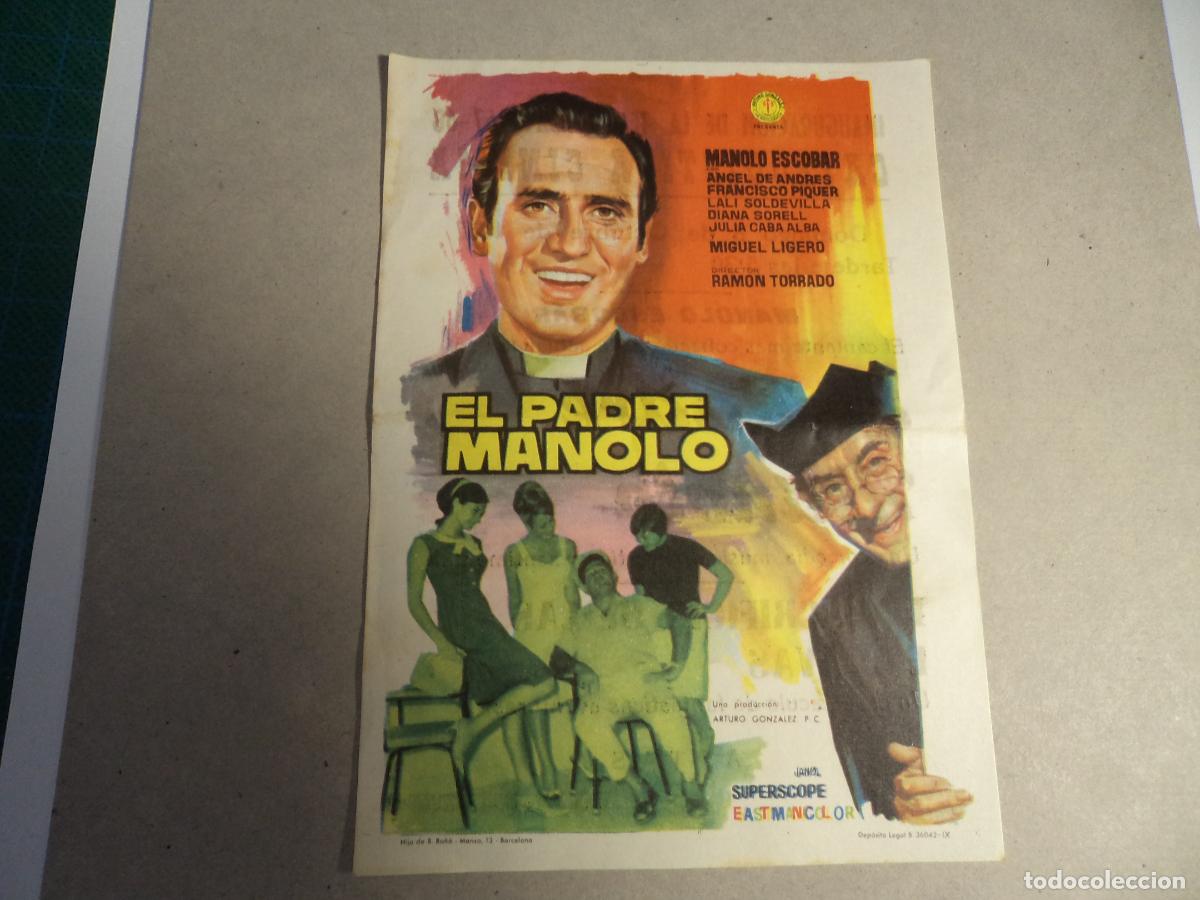 Cine: El padre Manolo. Programa de mano. - Foto 1