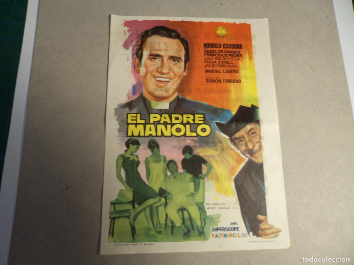 Cine: El padre Manolo. Programa de mano. - Foto 1