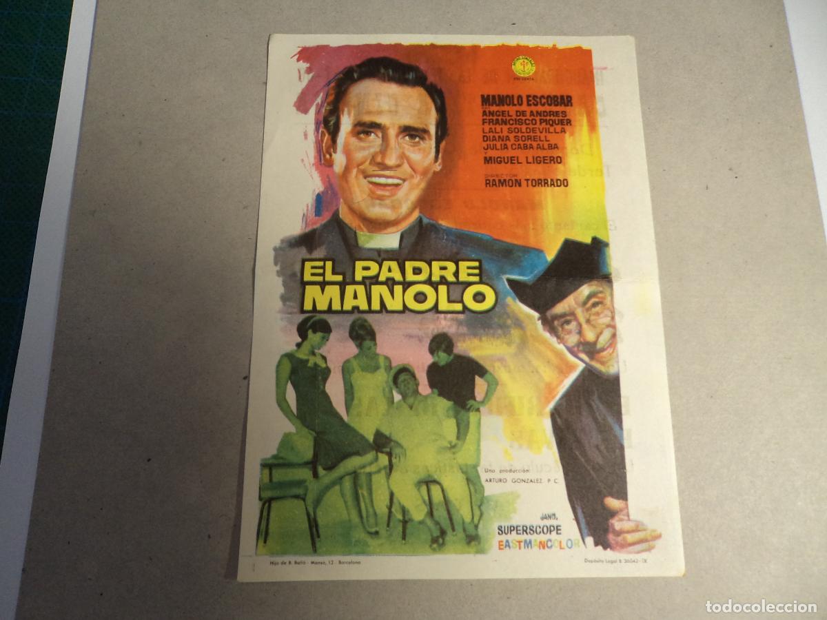 Cine: El padre Manolo. Programa de mano. - Foto 1