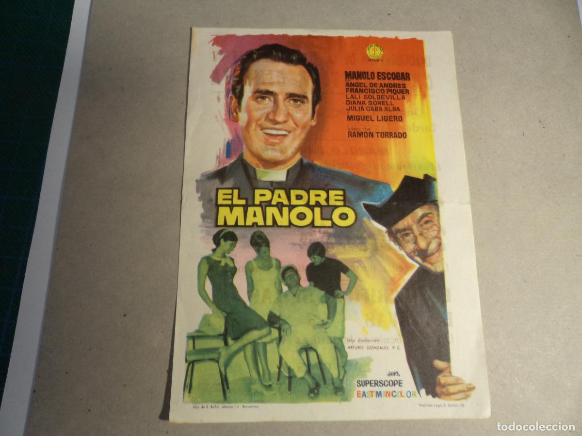Cine: El padre Manolo. Programa de mano. - Foto 1