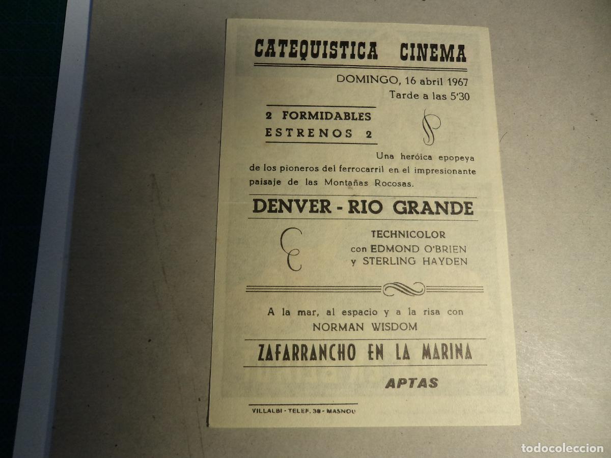 Cine: Espias en Beirut. Programa de mano. - Foto 2