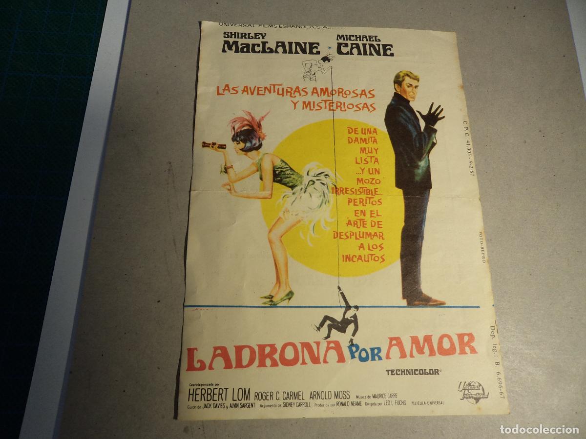 Cine: Ladrona por amor. Programa de mano. - Foto 1