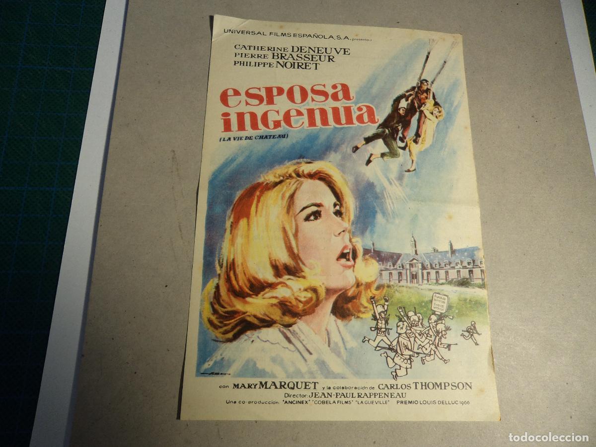 Cine: Esposa ingenua. Programa de mano. - Foto 1