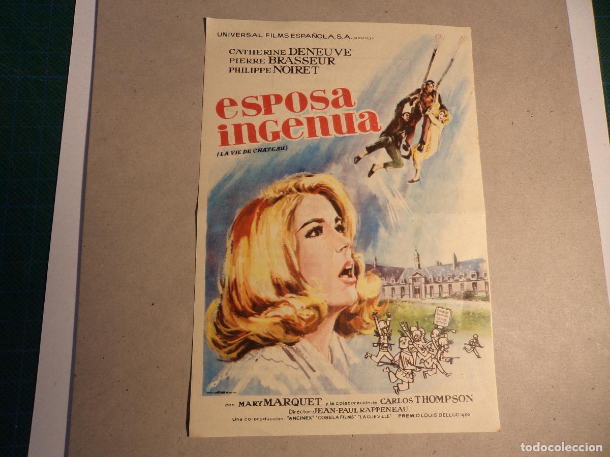 Cine: Esposa ingenua. Programa de mano. - Foto 1
