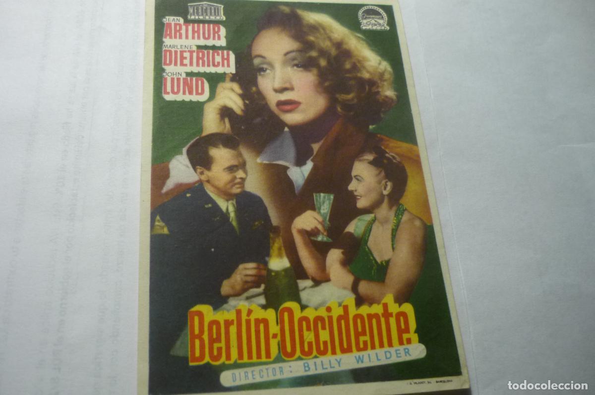 Cine: programa berlin occidente marlene dietrich publicidad cinema cissa - Foto 1