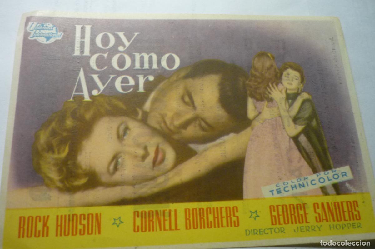 Cine: programa hoy como ayer,.rock hudson-publicidad - Foto 1