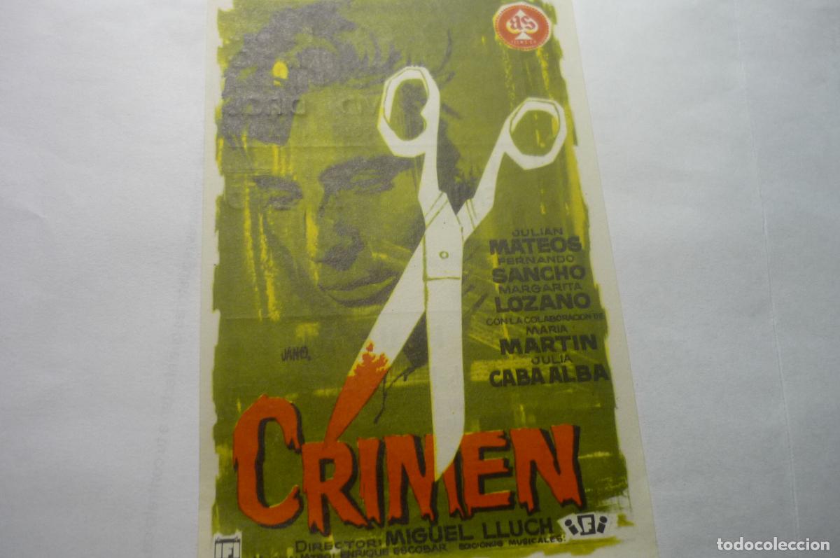 Cine: programa crimen.-julian mateos publicidad - Foto 1