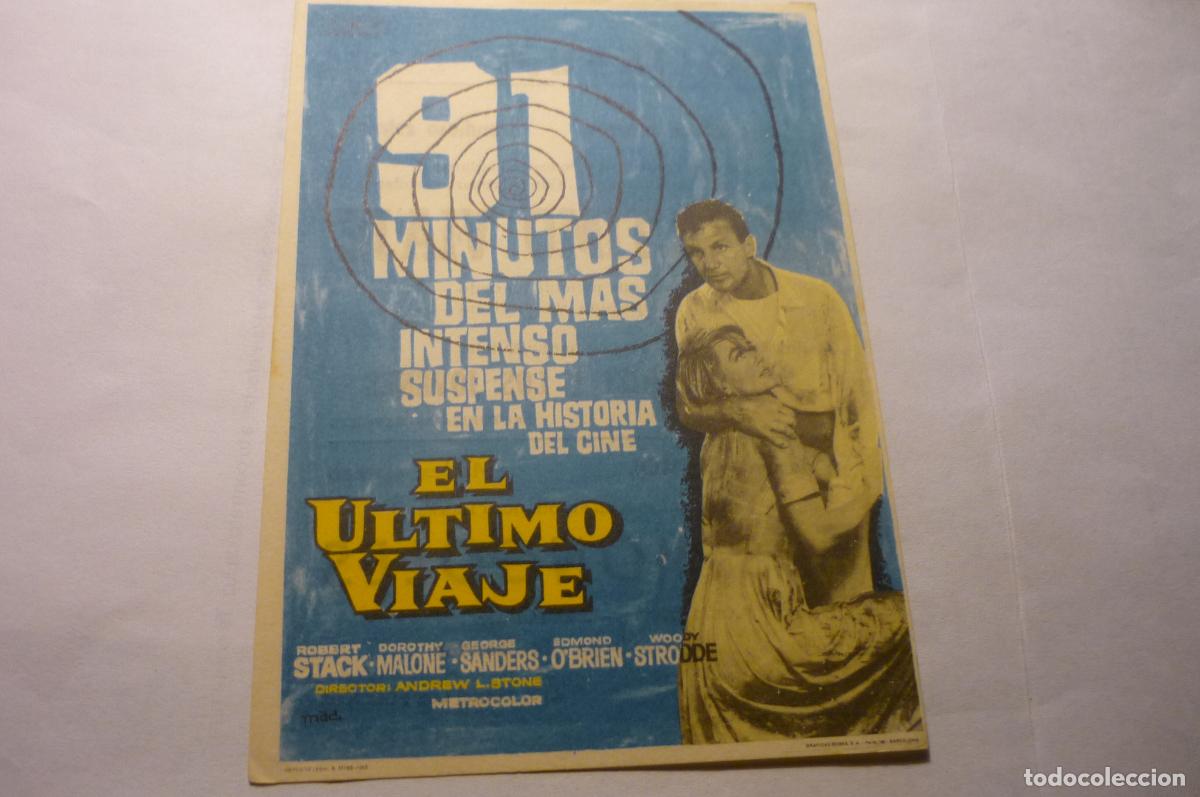 Cine: programa el ultimo viaje,.robert stack publicidad - Foto 1
