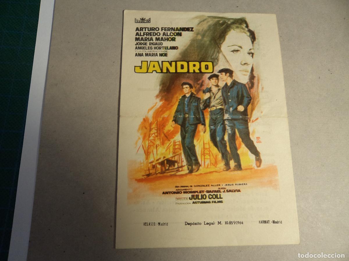 Cine: Jandro. Programa de mano. - Foto 1